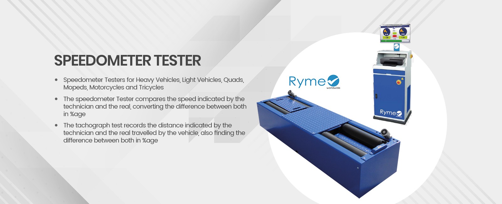 Ryme Speedometer Testers